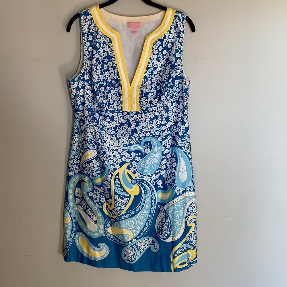 Lilly Pulitzer size 10 blue and yellow dress
